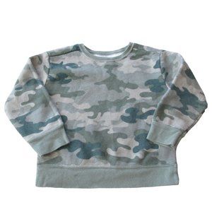 Garanimals Pullover Sweater Boys Size 4T Green Camouflage Long Sleeve Crew Shirt